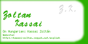 zoltan kassai business card